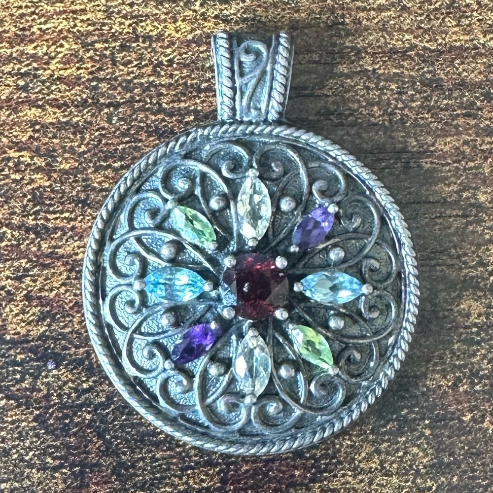 Ross-Simons Round Multi-Gemstone Sterling Silver … - image 8